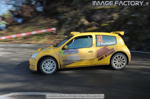 2008-04-19 Rally 1000 Miglia 1544 Torlasco-Brega - Renault Clio S1600